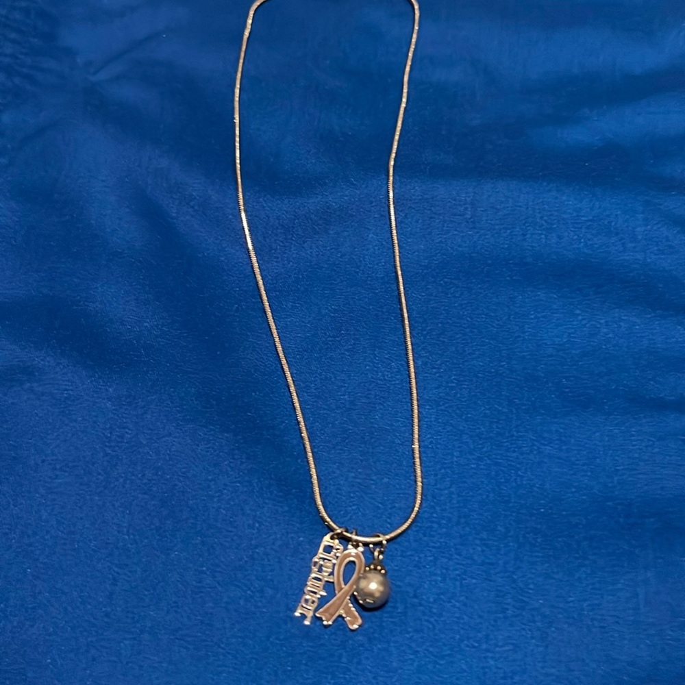 NWOT Glioblastoma Fighter Necklace